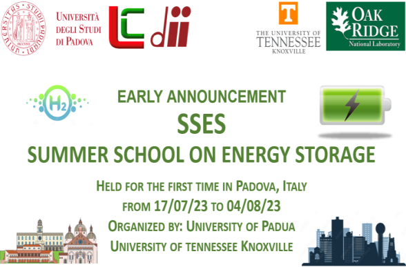 Collegamento a SSES - Summer School on Energy Storage